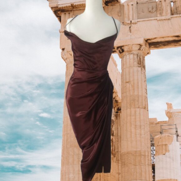 NWT House of CB London Satin Gathered Corset Reva Dress size small very sexy - Picture 14 of 16